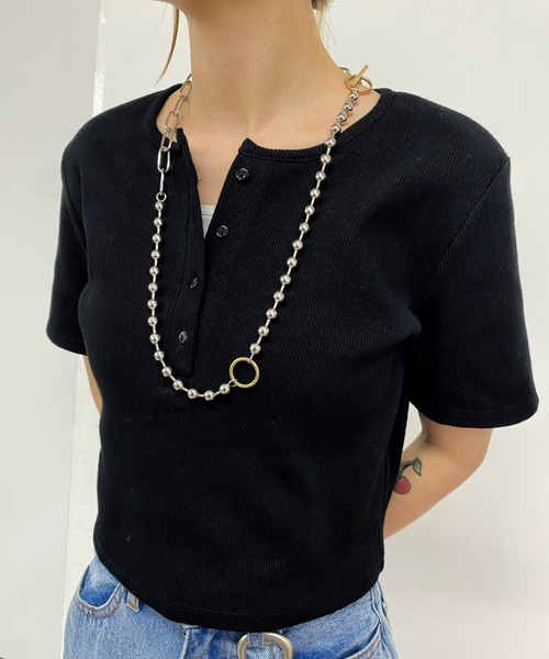 Six M（シックスエム）の「【SixM/シックスエム】MIXネックレス（ネックレス・レディース・シルバー・FREE）」の10枚目の写真