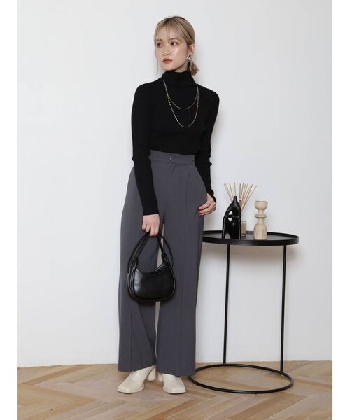 MURUA(ムルーア)の「チューブラウンドバッグ(ハンドバッグ・レディース・ブラック/グリーン・FREE)」の13枚目の写真