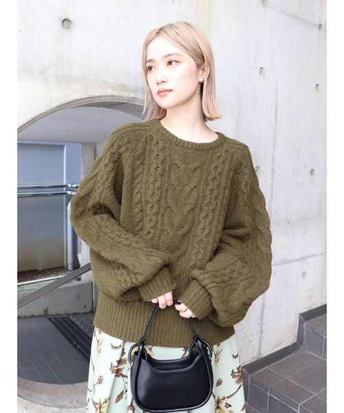 MURUA(ムルーア)の「チューブラウンドバッグ(ハンドバッグ・レディース・ブラック/グリーン・FREE)」の15枚目の写真