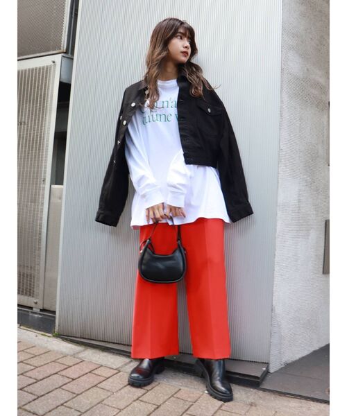 MURUA(ムルーア)の「チューブラウンドバッグ(ハンドバッグ・レディース・ブラック/グリーン・FREE)」の19枚目の写真