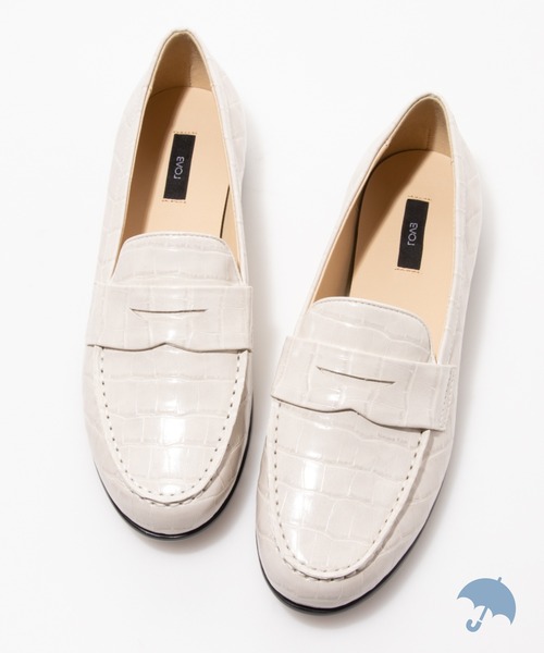 【EVOL】晴雨兼用シンプルコインローファーIT9922