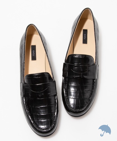 【EVOL】晴雨兼用シンプルコインローファーIT9922