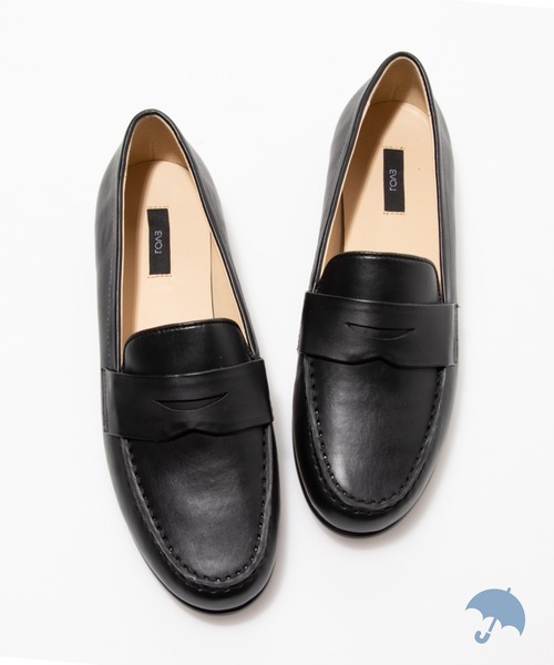 【EVOL】晴雨兼用シンプルコインローファーIT9922