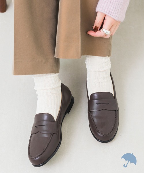 【EVOL】晴雨兼用シンプルコインローファーIT9922