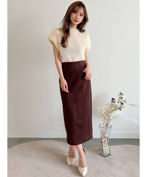 RESEXXY(リゼクシー)の「フレンチスリーブタートルニットトップス(ニット/セーター・レディース・ブラック/ピンク/アイボリー/マスタード・FREE)」の19枚目の写真