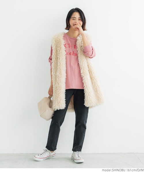 coca（coca）（コカ）の「ロゴロンTee（Tシャツ/カットソー・レディース・B/D/C/A・L/M）」の5枚目の写真