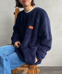 【FINEBOYS 2月号掲載】[UNIVERSAL OVERALL/ユニバーサルオーバーオール] 別注 クルーネックボアフリースプルオーバー