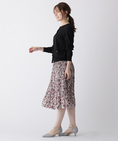 index（インデックス）の「◆ボタニカルフラワープリーツスカート【WEB限定サイズ】（スカート・レディース・ブラック系/ブルー系/ワイン系1・36/40/42/38）」の13枚目の写真