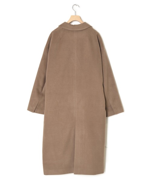 w closet（ダブルクローゼット）の「ロングチェスターコート（チェスターコート・レディース・アイボリー/グレイッシュベージュ/ダークブラウン系・FREE）」の11枚目の写真