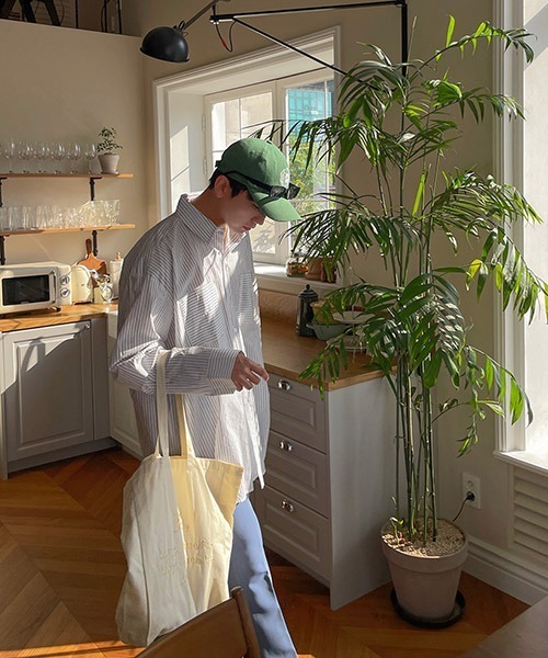 ASCLO（エジュクロ）の「ASCLO  Zigzag Bio Shirt (2color)（シャツ/ブラウス・メンズ・スカイブルー/ブラック・FREE）」の5枚目の写真