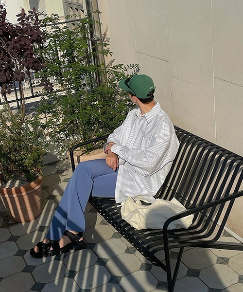 ASCLO（エジュクロ）の「ASCLO  Zigzag Bio Shirt (2color)（シャツ/ブラウス・メンズ・スカイブルー/ブラック・FREE）」の7枚目の写真