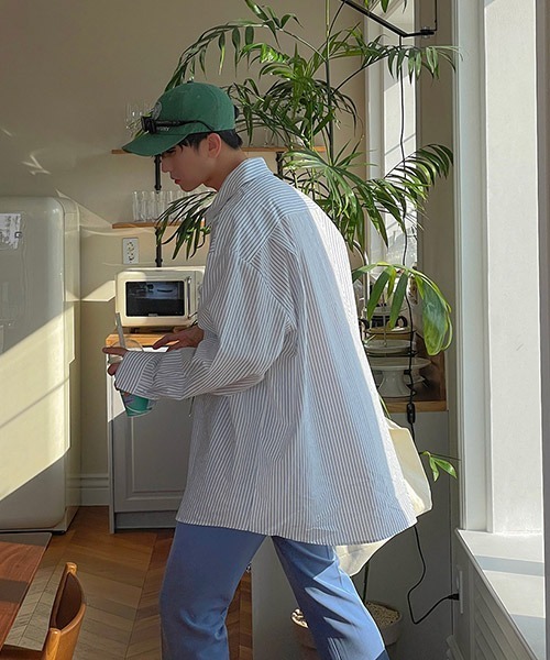 ASCLO（エジュクロ）の「ASCLO  Zigzag Bio Shirt (2color)（シャツ/ブラウス・メンズ・スカイブルー/ブラック・FREE）」の8枚目の写真