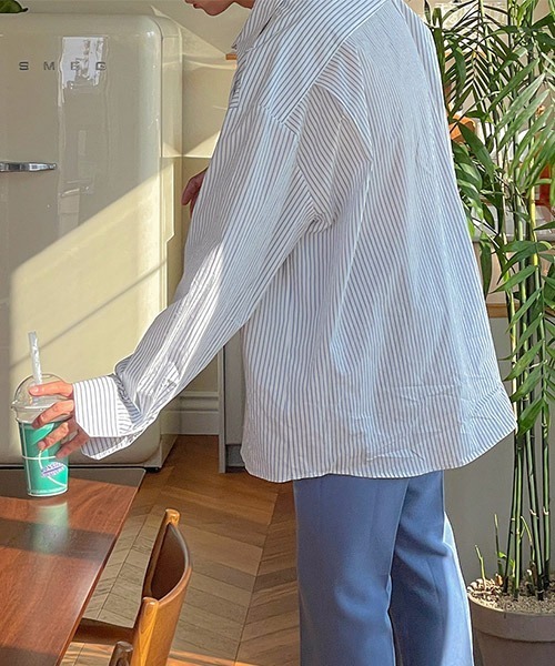 ASCLO（エジュクロ）の「ASCLO  Zigzag Bio Shirt (2color)（シャツ/ブラウス・メンズ・スカイブルー/ブラック・FREE）」の9枚目の写真