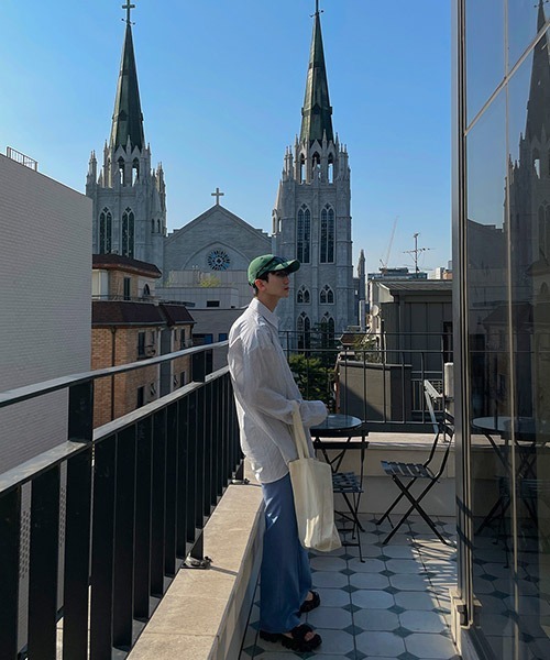 ASCLO（エジュクロ）の「ASCLO  Zigzag Bio Shirt (2color)（シャツ/ブラウス・メンズ・スカイブルー/ブラック・FREE）」の13枚目の写真