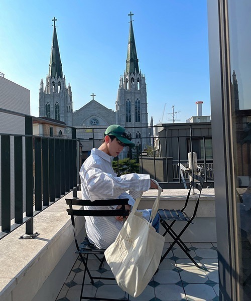 ASCLO（エジュクロ）の「ASCLO  Zigzag Bio Shirt (2color)（シャツ/ブラウス・メンズ・スカイブルー/ブラック・FREE）」の14枚目の写真