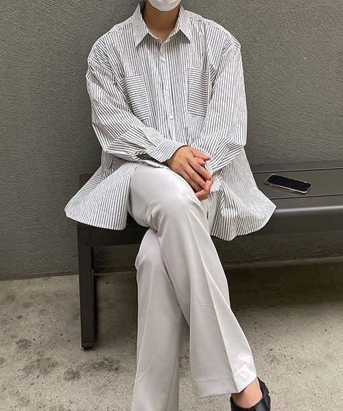 ASCLO（エジュクロ）の「ASCLO  Zigzag Bio Shirt (2color)（シャツ/ブラウス・メンズ・スカイブルー/ブラック・FREE）」の20枚目の写真