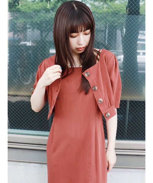 MURUA（ムルーア）の「2WAYコンビマーメイドワンピース（ワンピース・レディース・ブラウン/ブラック・FREE）」の10枚目の写真
