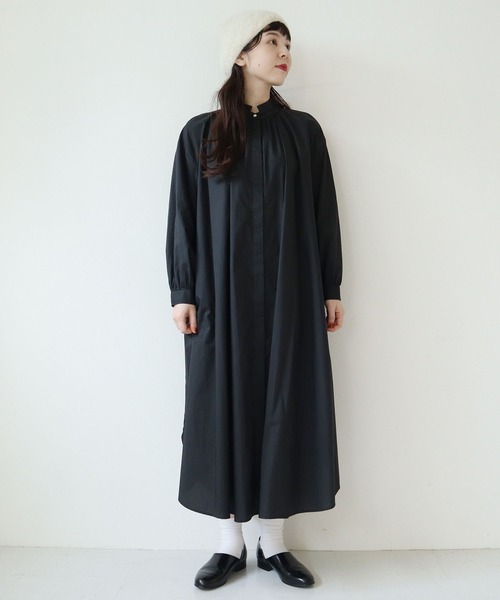 l'atelier du savon（アトリエドサボン）の「C/タイプライター　グラッドストーンカラー シャツワンピース（シャツワンピース・レディース・ホワイト/ブラック・FREE）」の18枚目の写真