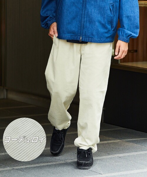 FREAK'S STORE（フリークスストア）の「テーパード スピンドル イージーパンツ/シェフパンツ（チノパンツ・メンズ・グレー系その他/チャコール/ネイビー/ブルー/グリーン/ブラウン系その他/オフホワイト/モスグリーン/ナチュラル/ベージュ/ダークグレー/キャメル/グレー/ブラウン・MEDIUM/SMALL/LARGE）」の9枚目の写真