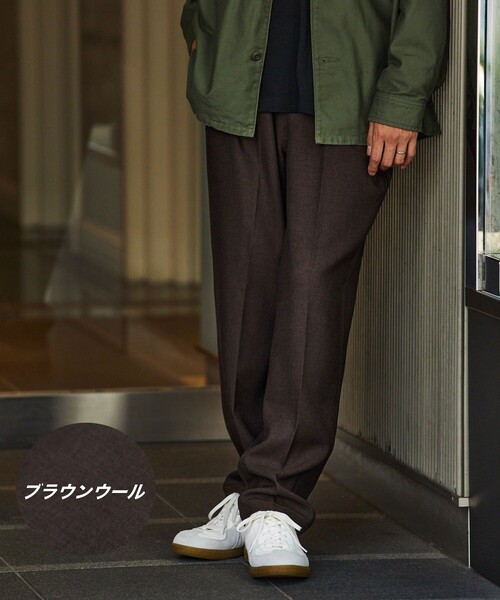 FREAK'S STORE（フリークスストア）の「テーパード スピンドル イージーパンツ/シェフパンツ（チノパンツ・メンズ・グレー系その他/チャコール/ネイビー/ブルー/グリーン/ブラウン系その他/オフホワイト/モスグリーン/ナチュラル/ベージュ/ダークグレー/キャメル/グレー/ブラウン・MEDIUM/SMALL/LARGE）」の6枚目の写真