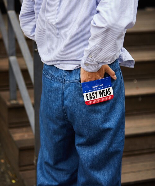 FREAK'S STORE（フリークスストア）の「テーパード スピンドル イージーパンツ/シェフパンツ（チノパンツ・メンズ・グレー系その他/チャコール/ネイビー/ブルー/グリーン/ブラウン系その他/オフホワイト/モスグリーン/ナチュラル/ベージュ/ダークグレー/キャメル/グレー/ブラウン・MEDIUM/SMALL/LARGE）」の18枚目の写真