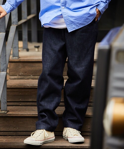 FREAK'S STORE（フリークスストア）の「テーパード スピンドル イージーパンツ/シェフパンツ（チノパンツ・メンズ・グレー系その他/チャコール/ネイビー/ブルー/グリーン/ブラウン系その他/オフホワイト/モスグリーン/ナチュラル/ベージュ/ダークグレー/キャメル/グレー/ブラウン・MEDIUM/SMALL/LARGE）」の22枚目の写真