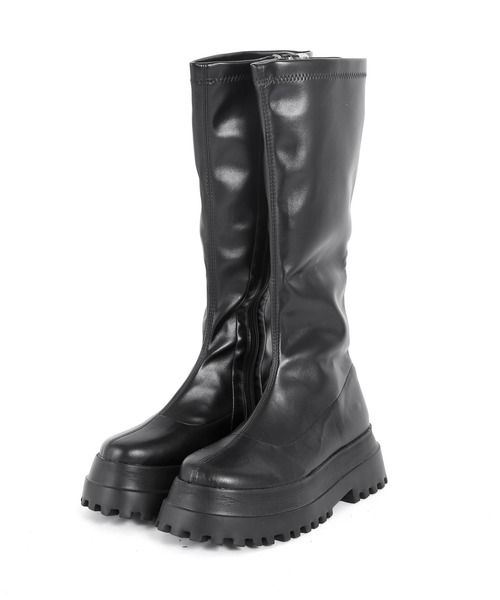 Figments(フィグメンツ)の「フィットロングブーツ(ブーツ・レディース・ブラック・SMALL/MEDIUM)」の2枚目の写真