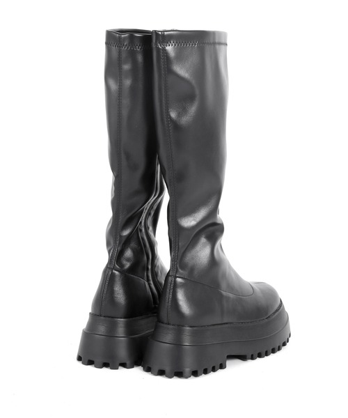 Figments(フィグメンツ)の「フィットロングブーツ(ブーツ・レディース・ブラック・SMALL/MEDIUM)」の4枚目の写真