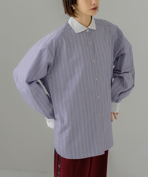 THE KEIJI ザケイジ パネルスリーブ シャツ ブラウス 長袖 ケニシャツ長袖 – keniamarilia