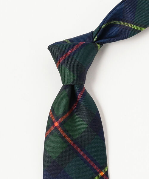 BEAMS F / ADAMLEY タータンチェック プリント ネクタイ