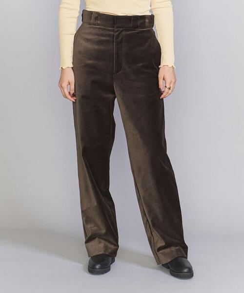 BEAUTY&YOUTH UNITED ARROWS（ビューティーアンドユースユナイテッドアローズ）の「コットンレーヨン ベロア ストレート パンツ（その他パンツ・レディース・オフホワイト/オリーブ/ピンク・S/M）」の13枚目の写真