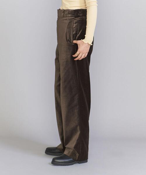 BEAUTY&YOUTH UNITED ARROWS（ビューティーアンドユースユナイテッドアローズ）の「コットンレーヨン ベロア ストレート パンツ（その他パンツ・レディース・オフホワイト/オリーブ/ピンク・S/M）」の12枚目の写真