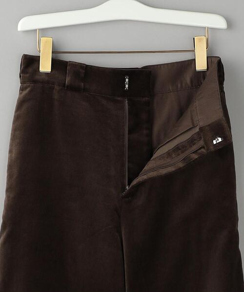 BEAUTY&YOUTH UNITED ARROWS（ビューティーアンドユースユナイテッドアローズ）の「コットンレーヨン ベロア ストレート パンツ（その他パンツ・レディース・オフホワイト/オリーブ/ピンク・S/M）」の16枚目の写真