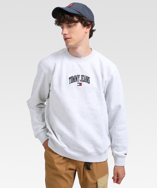 tommy jeans（トミー ジーンズ）の「リラックスカレッジスウェットシャツ（スウェット・メンズ・ライトグレー/ブラック/ベージュ・SMALL/MEDIUM/LARGE/X-LARGE/X-SMALL）」の10枚目の写真