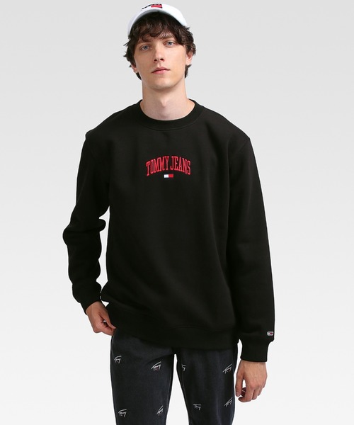 tommy jeans（トミー ジーンズ）の「リラックスカレッジスウェットシャツ（スウェット・メンズ・ライトグレー/ブラック/ベージュ・SMALL/MEDIUM/LARGE/X-LARGE/X-SMALL）」の19枚目の写真