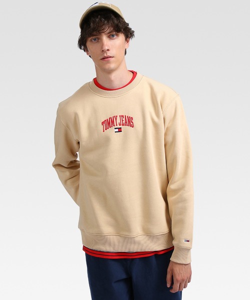 tommy jeans（トミー ジーンズ）の「リラックスカレッジスウェットシャツ（スウェット・メンズ・ライトグレー/ブラック/ベージュ・SMALL/MEDIUM/LARGE/X-LARGE/X-SMALL）」の20枚目の写真