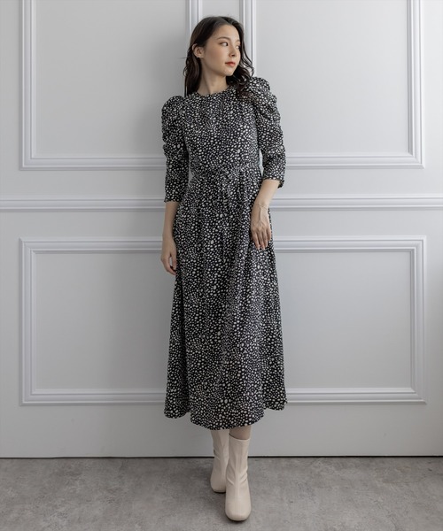 clear（クリア）の「ギャザースリーブワンピース（ワンピース