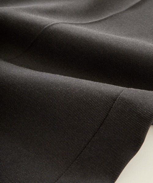 EMMA CLOTHES（エマクローズ）の「TRカルゼ ストレート 1タック センタープレス ワイドパンツ EMMA CLOTHES（スラックス・メンズ・グレー系/キャメル/ダークグリーン/アイボリー/オリーブ・S/M/L）」の11枚目の写真