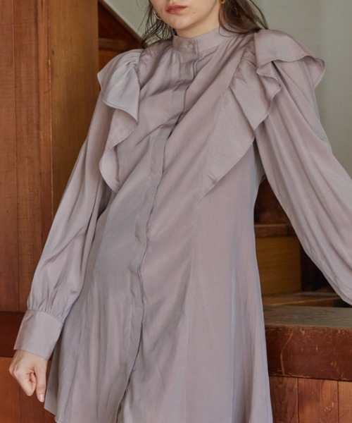 ACYM（アシーム）の「Frill shoulder mini ワンピース（ワンピース・レディース・ブラック/ピンク・FREE）」の22枚目の写真