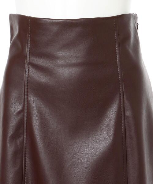 INGNI（イング）の「BACKレースUPフェイクレザーミニスカート（スカート・レディース・ブラウン/ブラック/アイボリー・FREE）」の7枚目の写真