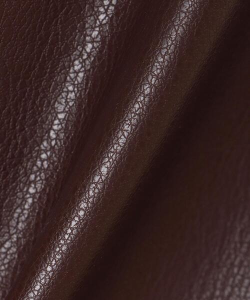 INGNI（イング）の「BACKレースUPフェイクレザーミニスカート（スカート・レディース・ブラウン/ブラック/アイボリー・FREE）」の10枚目の写真