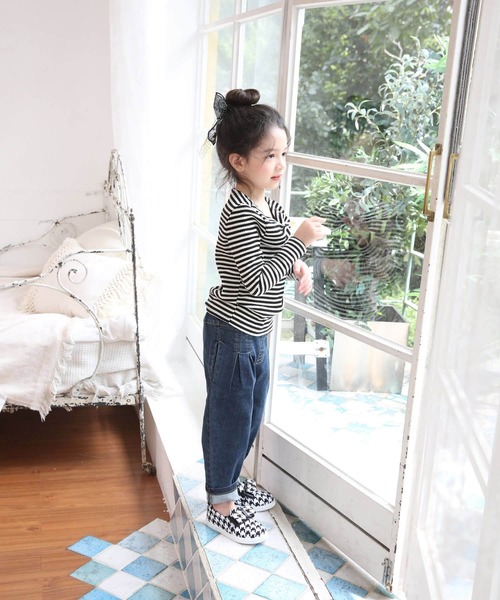 Rora（ローラ）の「レトロン 千鳥柄 スリッポン（スリッポン・キッズ・ブラック・17cm/20cm/21cm/23cm/22cm/19㎝/18cm）」の4枚目の写真