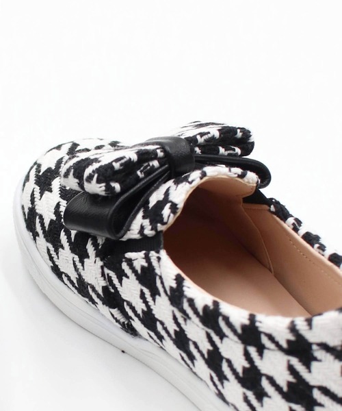Rora（ローラ）の「レトロン 千鳥柄 スリッポン（スリッポン・キッズ・ブラック・17cm/20cm/21cm/23cm/22cm/19㎝/18cm）」の3枚目の写真