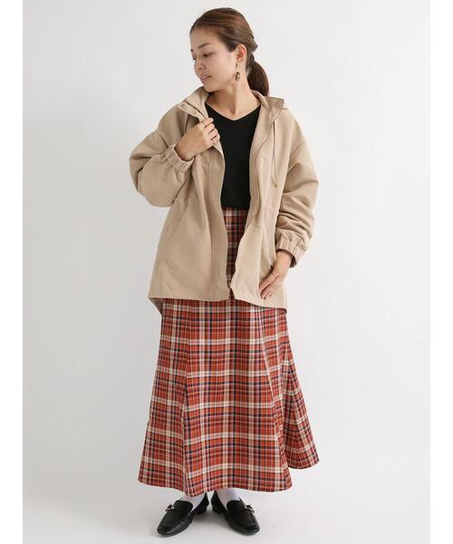 Te chichi TERRASSE（テチチテラス）の「ドロストマウンテンパーカー（ブルゾン・レディース・ベージュ/ネイビー/モカ・ﾌﾘ-）」の15枚目の写真