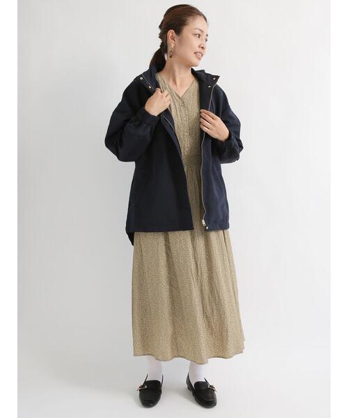 Te chichi TERRASSE（テチチテラス）の「ドロストマウンテンパーカー（ブルゾン・レディース・ベージュ/ネイビー/モカ・ﾌﾘ-）」の16枚目の写真