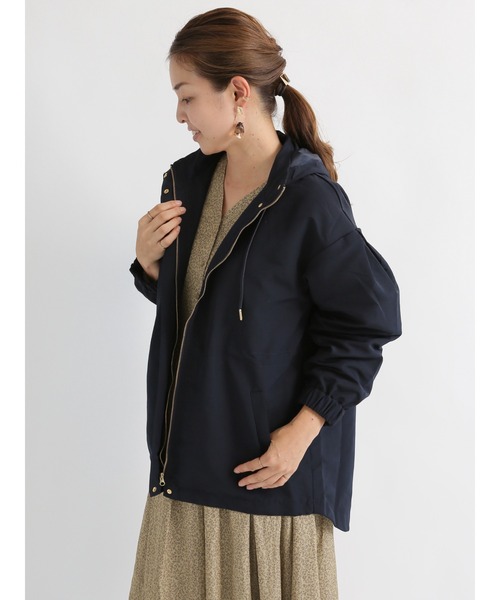 Te chichi TERRASSE（テチチテラス）の「ドロストマウンテンパーカー（ブルゾン・レディース・ベージュ/ネイビー/モカ・ﾌﾘ-）」の3枚目の写真