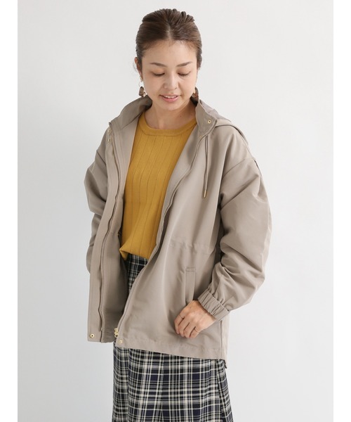 Te chichi TERRASSE（テチチテラス）の「ドロストマウンテンパーカー（ブルゾン・レディース・ベージュ/ネイビー/モカ・ﾌﾘ-）」の2枚目の写真