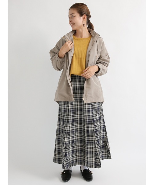 Te chichi TERRASSE（テチチテラス）の「ドロストマウンテンパーカー（ブルゾン・レディース・ベージュ/ネイビー/モカ・ﾌﾘ-）」の6枚目の写真