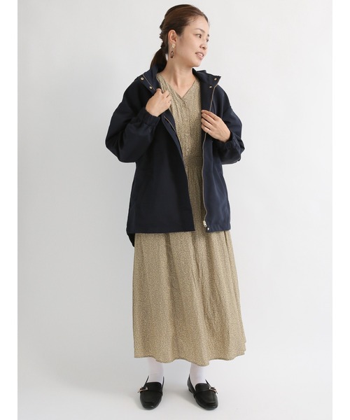 Te chichi TERRASSE（テチチテラス）の「ドロストマウンテンパーカー（ブルゾン・レディース・ベージュ/ネイビー/モカ・ﾌﾘ-）」の8枚目の写真