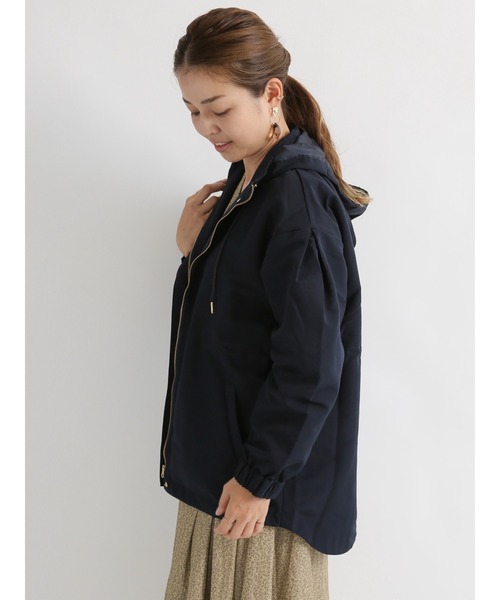 Te chichi TERRASSE（テチチテラス）の「ドロストマウンテンパーカー（ブルゾン・レディース・ベージュ/ネイビー/モカ・ﾌﾘ-）」の9枚目の写真